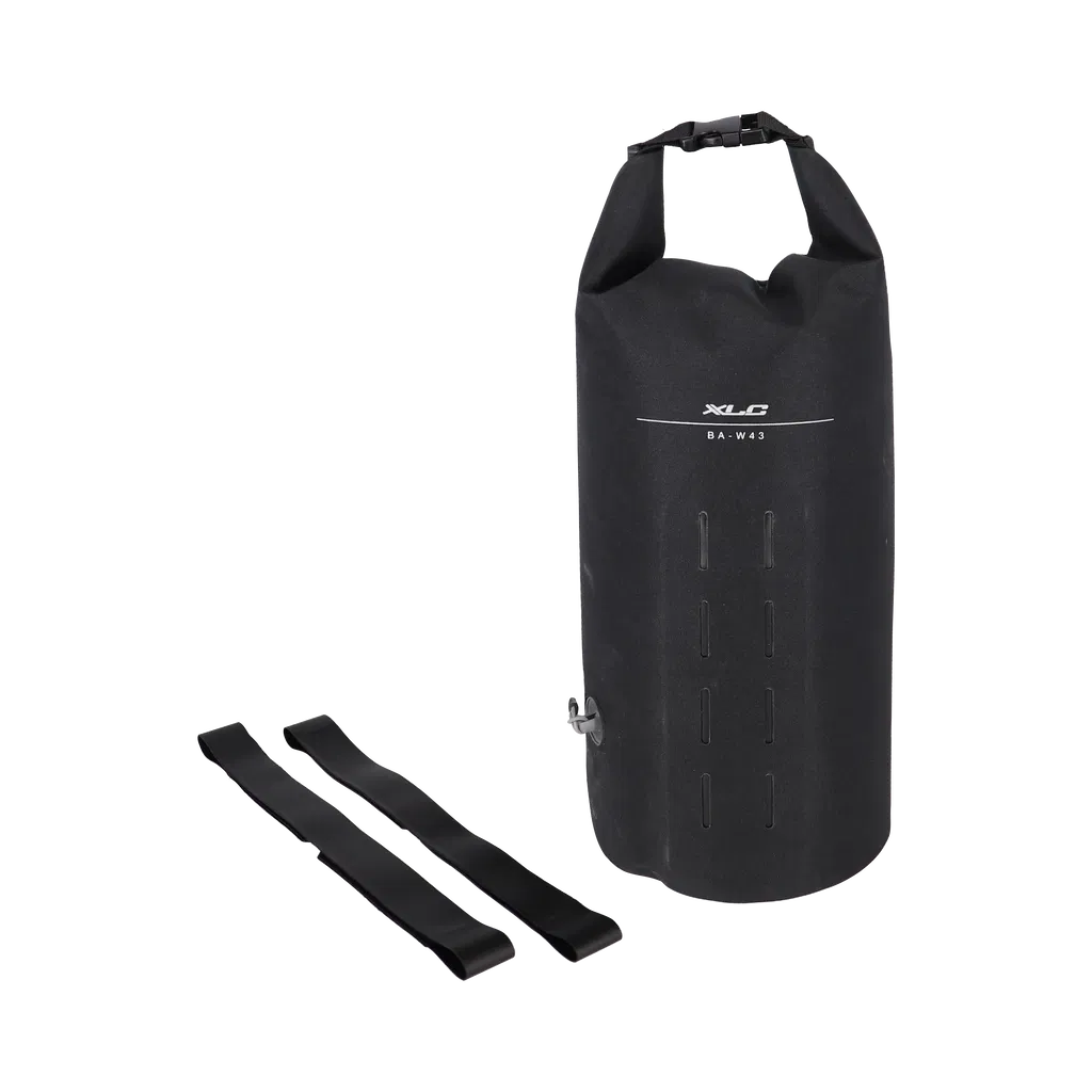 XLC - Drybag BA-W43 nero, impermeabile, 17x45cm, 7,5l