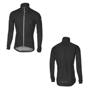 CASTELLI Uomo - Giacchetto Anti pioggia Emergency Rain Jacket Nero